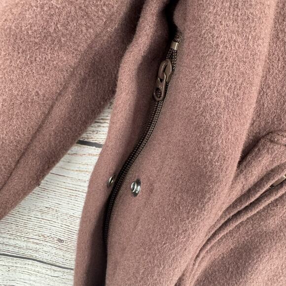 Sorel Jacket Mens Medium Brown Wool Blend Outdoor Full Zip Snap Pockets Workwear - Picture 8 of 14